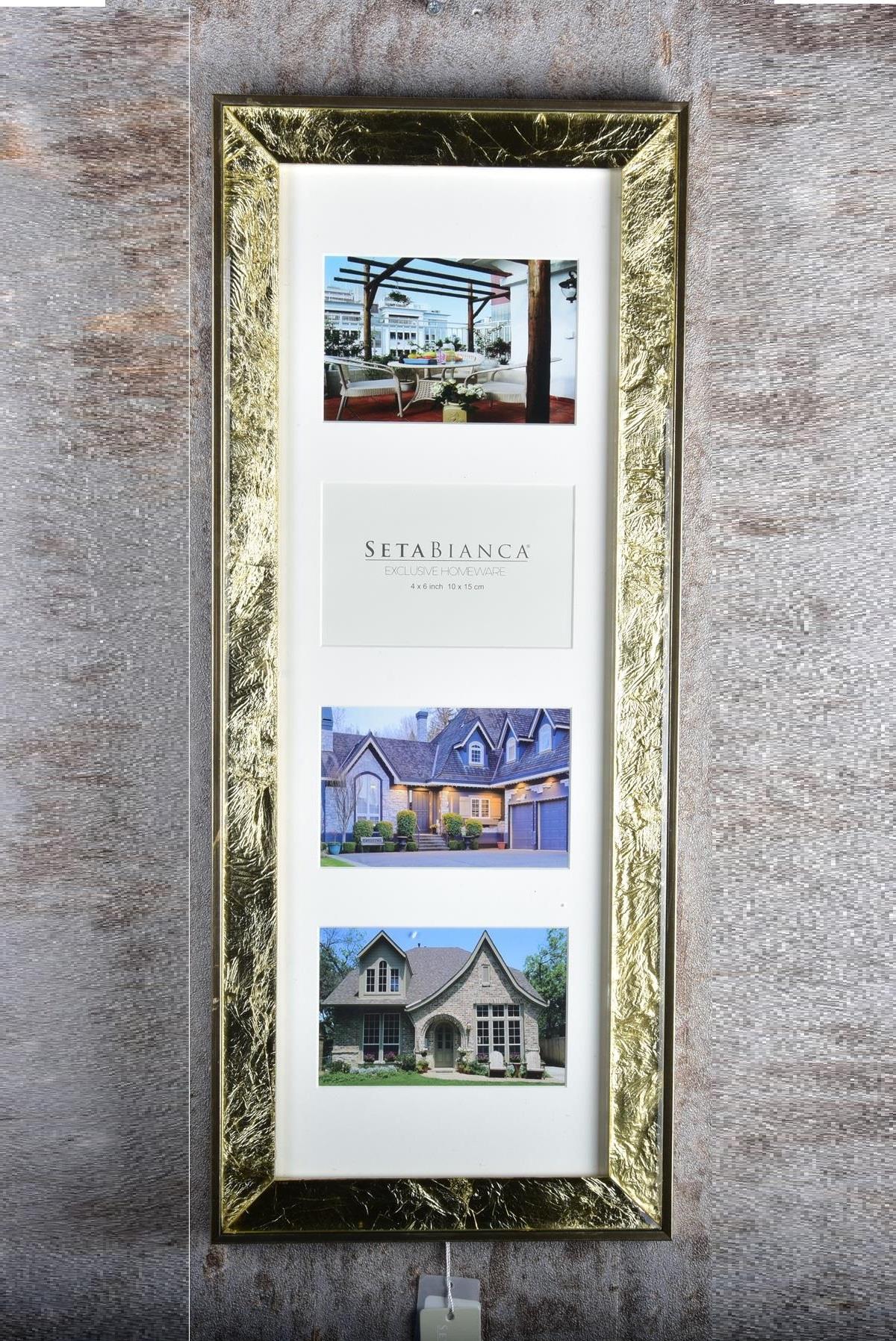 Seta Venezia Frame Gold Foıl Dikey 4 Lü 20*58 Cm Seta Venezia Frame Gold Foıl Dikey 4 Lü 20*58 Cm