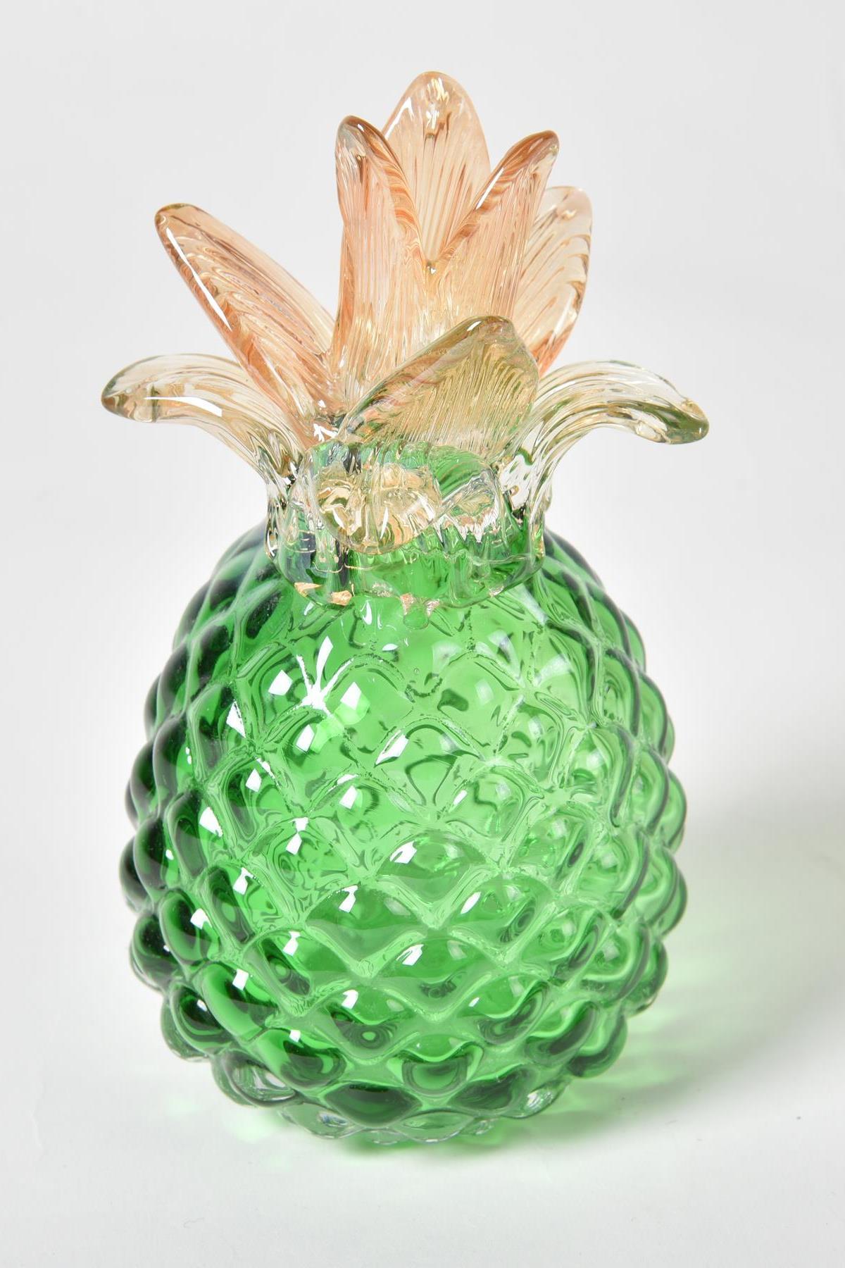 Seta Vetro Cam Dekor Ananas Yeşil Küçük 19*10 Cm Seta Vetro Cam Dekor Ananas Yeşil Küçük 19*10 Cm