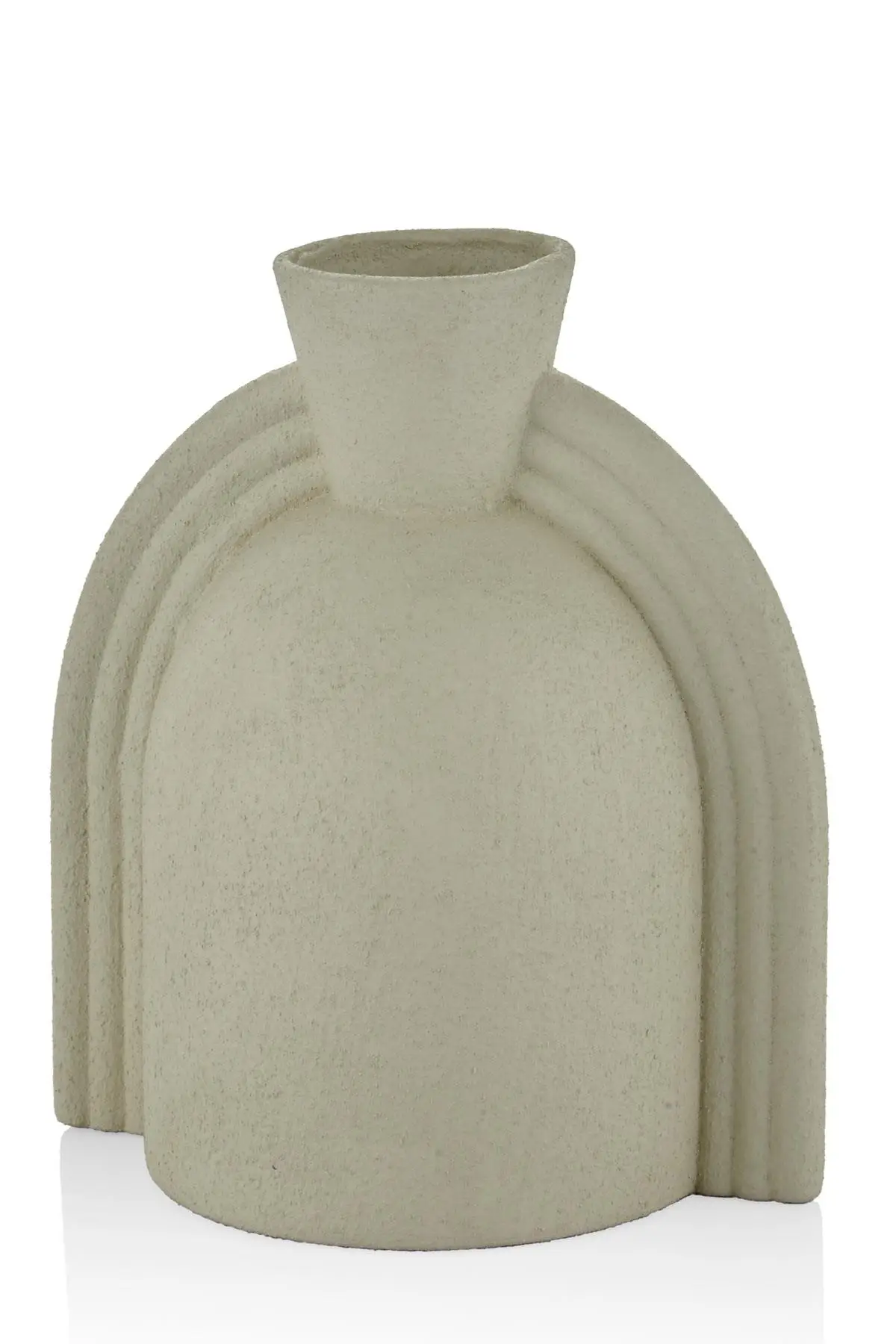Setabianca Malta Vazo Krem 13*18*23cm Setabianca Malta Vazo Krem 13*18*23cm