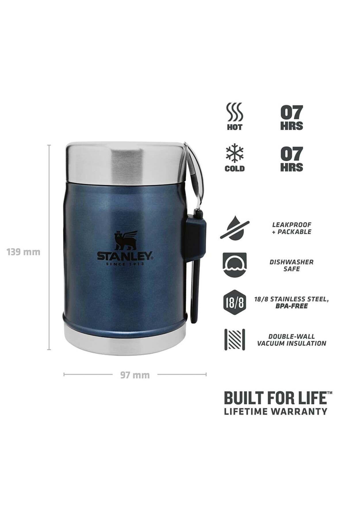 Stanley Classic 1627719 Yemek Termos 10-09382-006 Nightfall 0.4L Stanley Classic 1627719 Yemek Termos 10-09382-006 Nightfall 0.4L