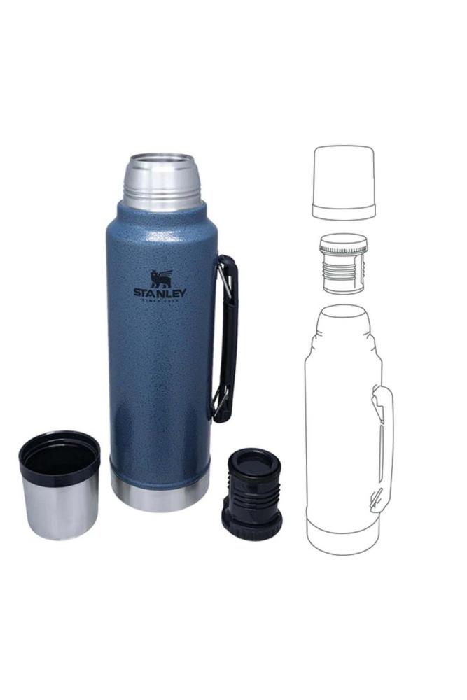 Stanley Classic The Legendary Termos 10-08266-058 Hammertone Lake 1L Stanley Classic The Legendary Termos 10-08266-058 Hammertone Lake 1L