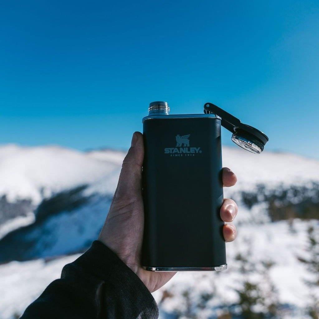 Stanley The Easy-Fill Wide Mouth Flask 0.23L / 8 oz Matte Black Pebble Stanley The Easy-Fill Wide Mouth Flask 0.23L / 8 oz Matte Black Pebble