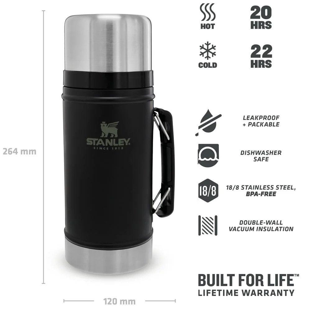 Stanley The Legendary Food Jar .94L/1.0QT 10-07937-004 Matte Black Stanley The Legendary Food Jar .94L/1.0QT 10-07937-004 Matte Black