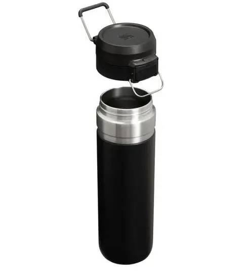 The Quick-Flip Water Bootle .7L/ 24oz Black 2.0 The Quick-Flip Water Bootle .7L/ 24oz Black 2.0