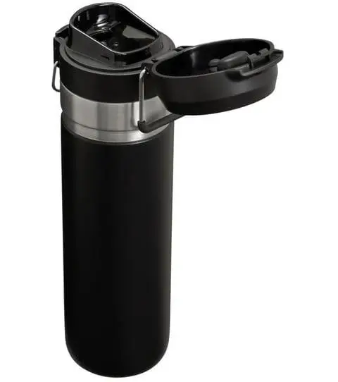 The Quick-Flip Water Bootle .7L/ 24oz Black 2.0 The Quick-Flip Water Bootle .7L/ 24oz Black 2.0