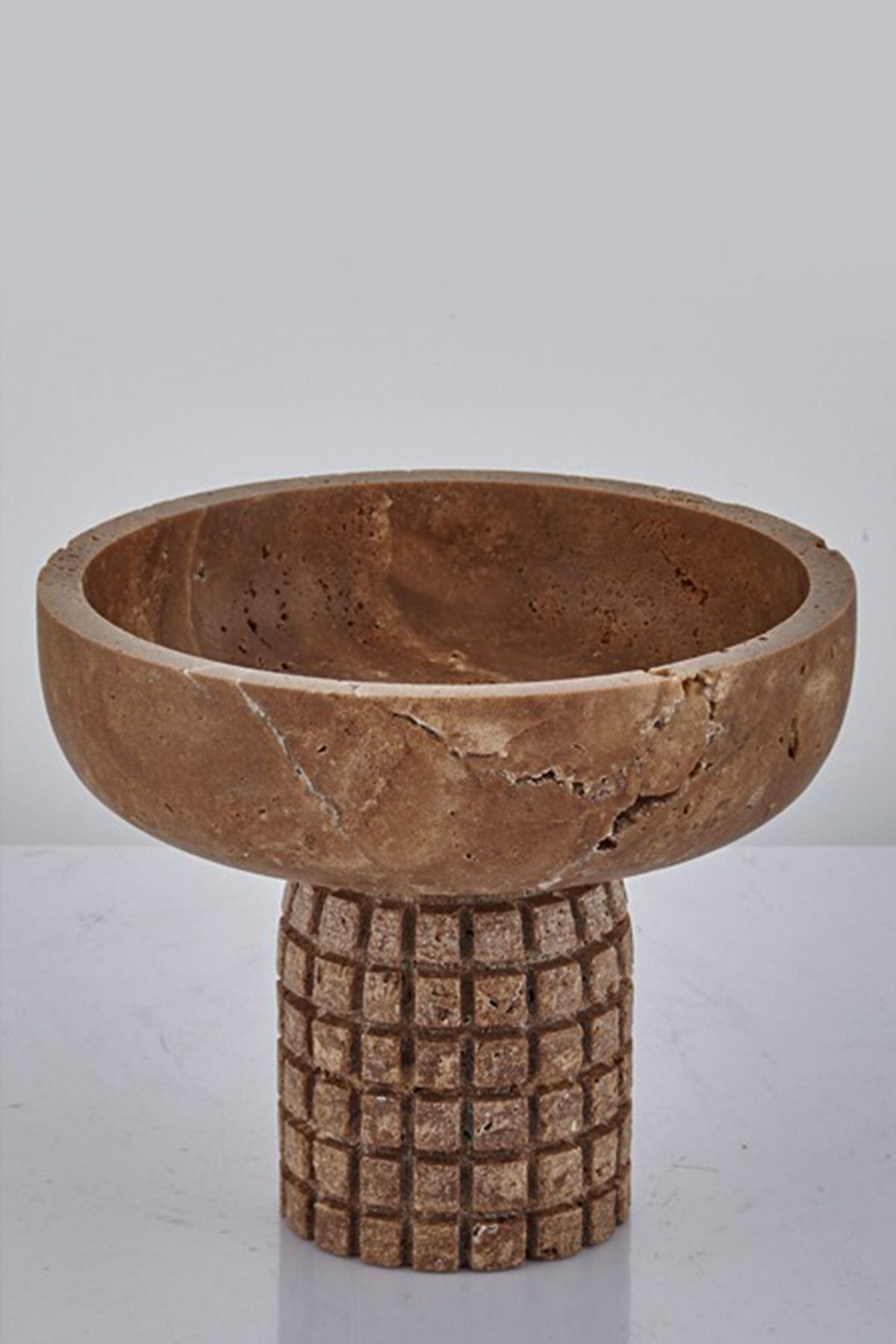 Evza Traverten Ekose Ayaklı Sunum Tabağı Kahverengi 18*18*15 Cm Evza Traverten Ekose Ayaklı Sunum Tabağı Kahverengi 18*18*15 Cm